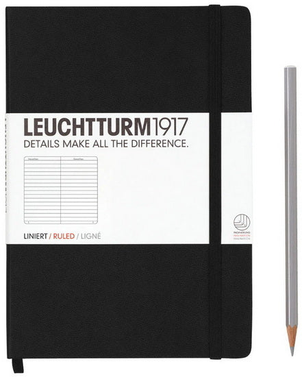 Notebook plain a5 251p black