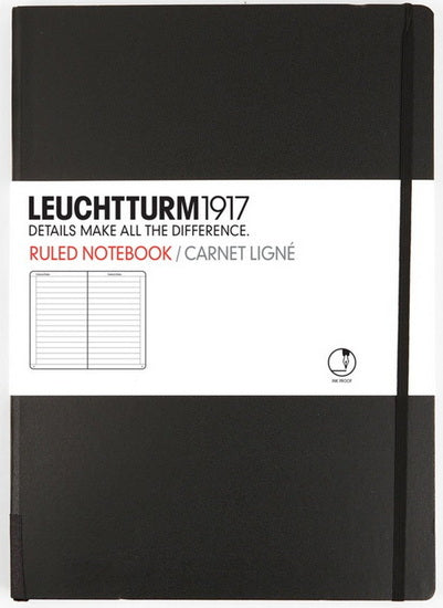 Cahier de notes ligné a5 251p noir