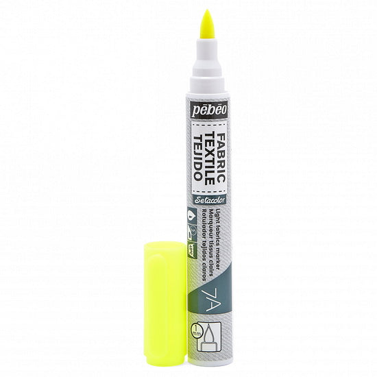 Textile marker - setacolor - light fabric - 1mm - fluo yell