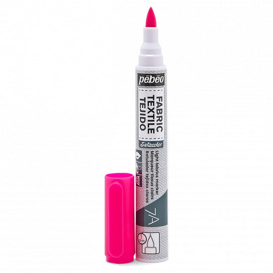 Textile marker - setacolor - light fabric - 1mm - fluo pink