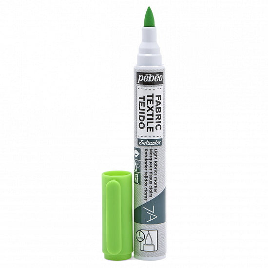 Textile marker - setacolor - light fabric - 1mm - fluo gree