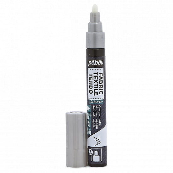 Textile marker - setacolor - opaque - 4mm - silver