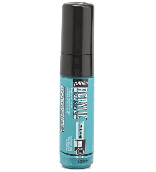 Marqueur acrylique - decomarker - 5-15mm - bleu caraibes