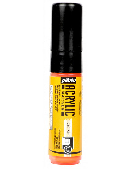 Marqueur acrylique - decomarker - 5-15mm - orange fluo