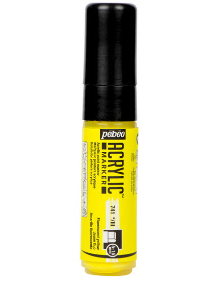 Acrylic marker - decomarker - 5-15mm - fluo yellow