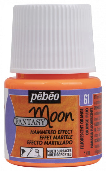 Peinture à effet - fantasy moon - 45ml - orange fluorescent
