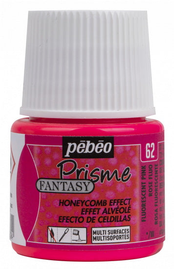 Peinture à effet - fantasy prisme - 45ml - rose fluorescent