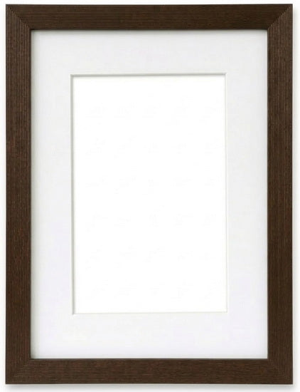 Cadre en bois 2 en 1 brun foncé - 16x20po pp 11x14po
