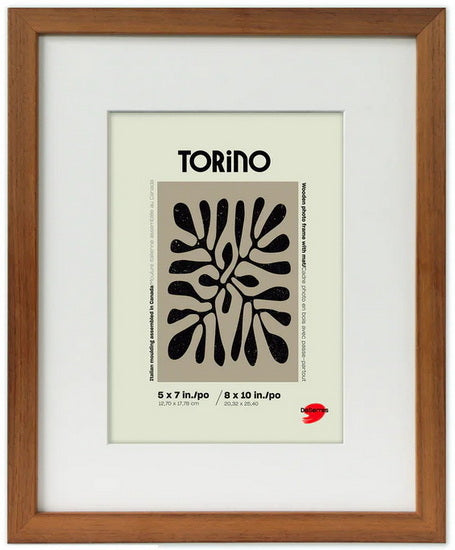 2-In-1 Frame Brown Wood - 11x14" mat  8x10"
