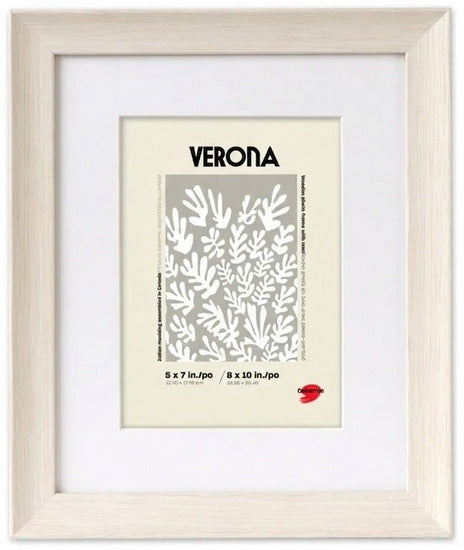 Cadre en bois 2 en 1 blanc - 11x14po pp 8x10po