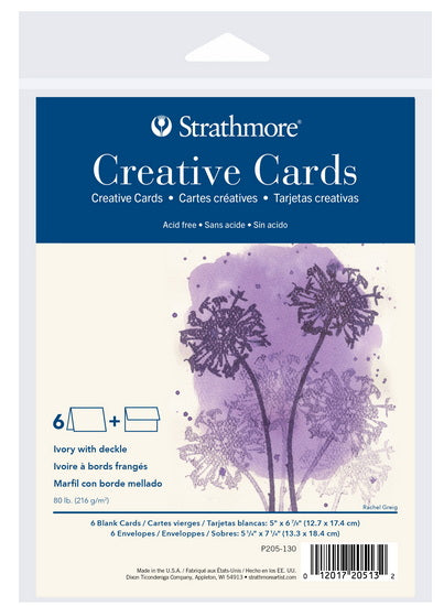 Creative cards - rough edges - ivory - 5x7in (6)