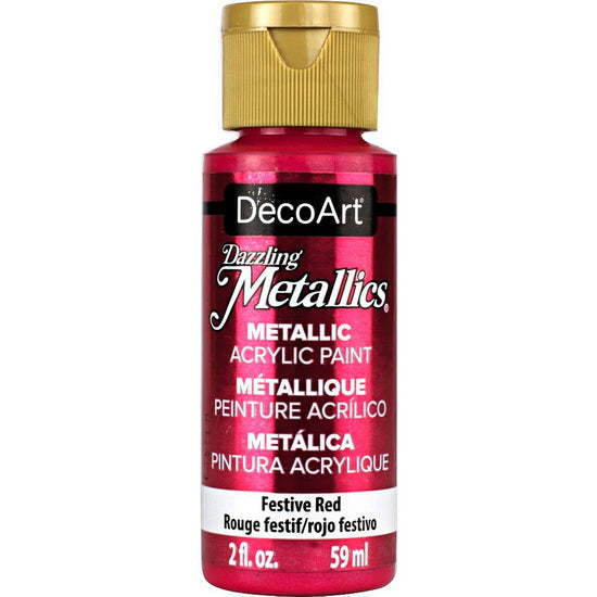 Acrylique americana métallique  rouge festif - 60ml