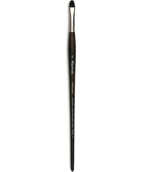 Acrylic paintbrush - synthetic - textura - worn round #8