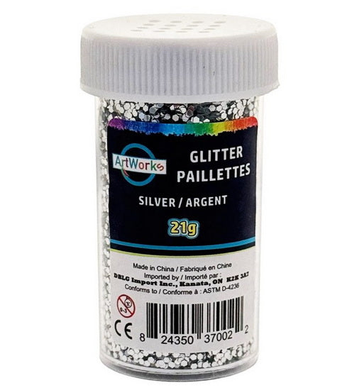Paillettes en pot - argent