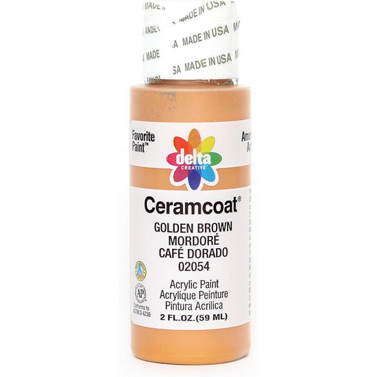 Acrylique ceramcoat brun doré- 60ml