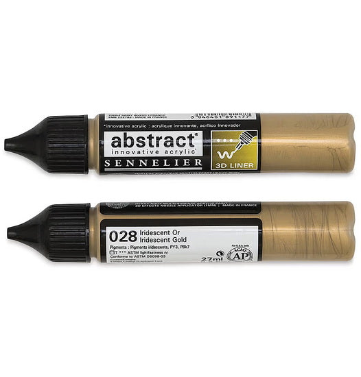 Acrylic marker - abstract - 27ml - iridescent gold
