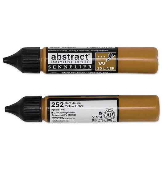 Marqueur acrylique - abstract - 27ml - ocre jaune