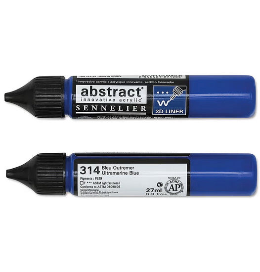 Marqueur acrylique - abstract - 27ml - bleu outremer