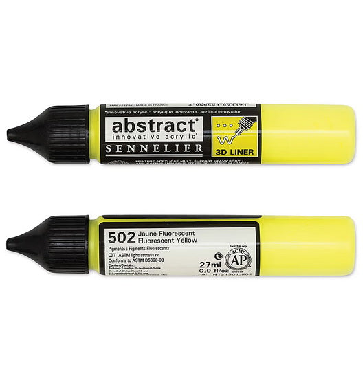 Acrylic marker - abstract - 27ml - fluorescent yellow