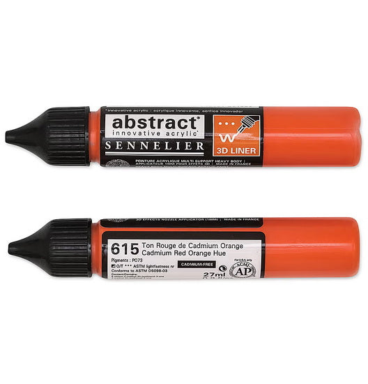 Marqueur acrylique - abstract - 27ml - rouge cadmium orange imit