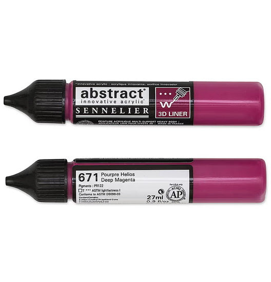 Marqueur acrylique - abstract - 27ml - rouge helios