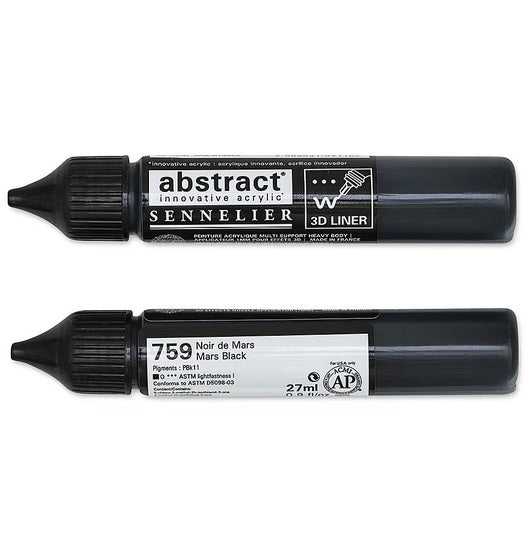 Marqueur acrylique - abstract - 27ml - noir de mars
