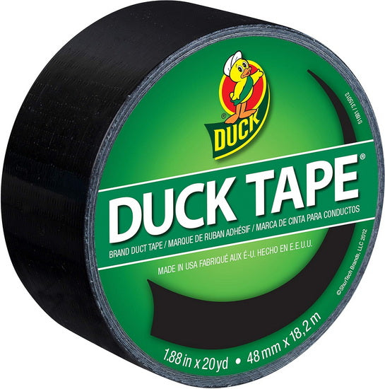 Ruban adhésif entoilé (duck tape) coloré - noir minuit meter