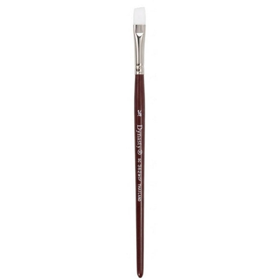 Brush Short Handle/Synthetic Bristle Flat - 1/4"