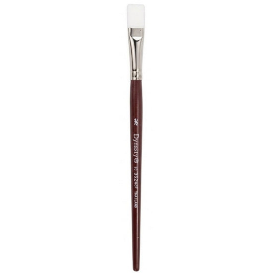 Brush Short Handle/Synthetic Bristle Flat - 1/2"