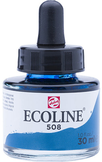 Ecoline Watersoluble Ink  Prussian Blue-30ML