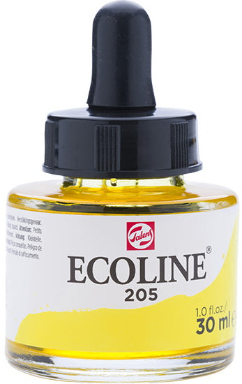 Encre aquarelle ecoline jaune citron - 30ml