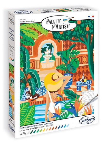 Palette d'artiste : riad à Marrakech