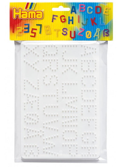 Ens. 2 plaques Hama midi -  Lettres et chiffres