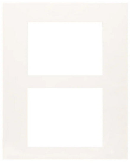 Mat White 16x20 2 Openings 8x10"