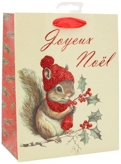 Sac petit écureuil de Noël FR