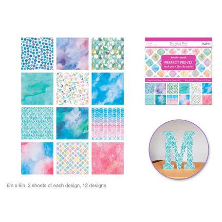 Forever in Time Paper Pad - 24 Sheets - Watercolour