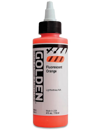 Acrylic high flow - 4 oz  fluorescent orange  s5