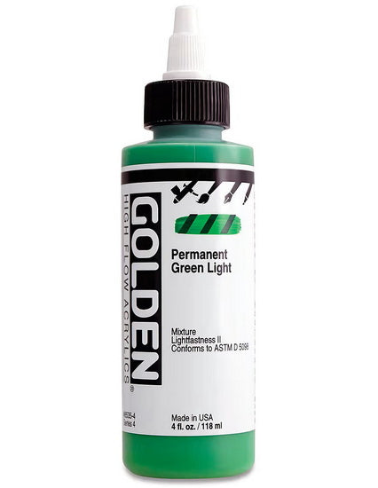 Acrylique high flow - 4 oz  vert permanent clair  s4