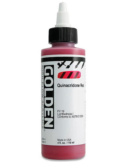 Acrylic high flow - 4 oz  quinacridone red  s6