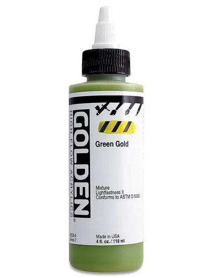 Acrylic high flow - 4 oz  green gold  s7