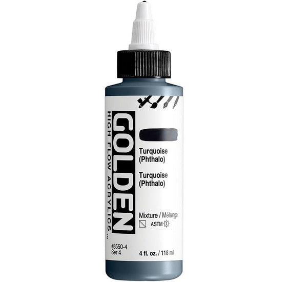 Acrylique high flow - 4 oz  turquoise phthalo  s4