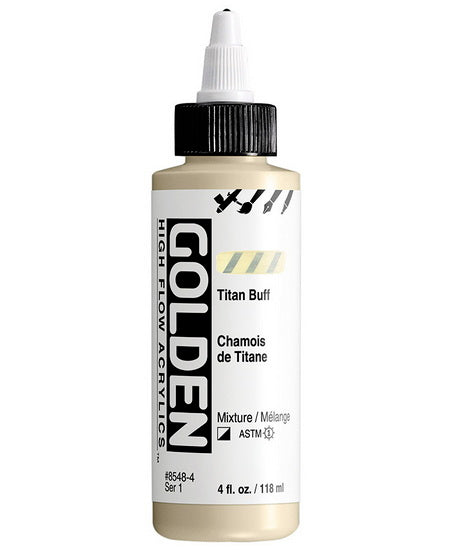 Acrylic high flow - 4 oz  titanium buff  s1