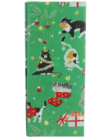Tissue Paper Christmas Cats