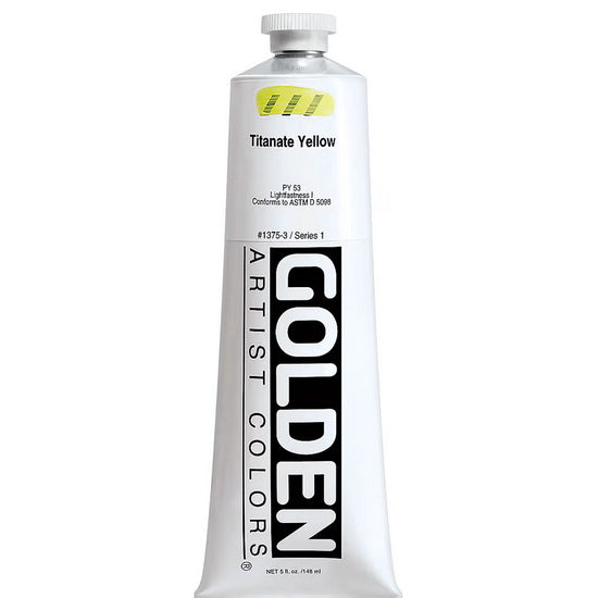 Acrylique haute viscosité - 5 oz  jaune de titanate  s1