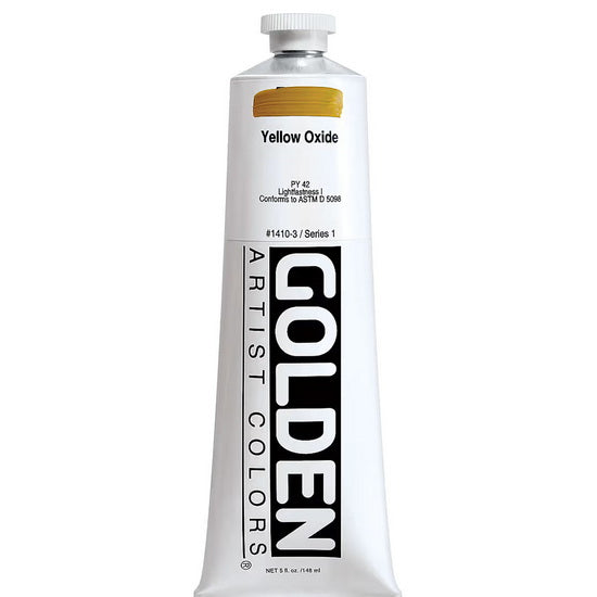 Acrylic heavy body - 5 oz  yellow oxide  s1