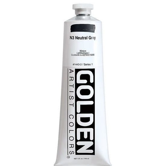 Acrylic heavy body - 5 oz  neutral gray #3  s1