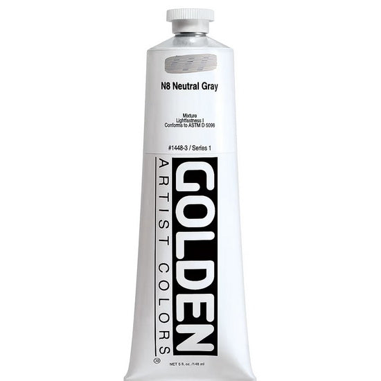 Acrylic heavy body - 5 oz  neutral gray #8  s1
