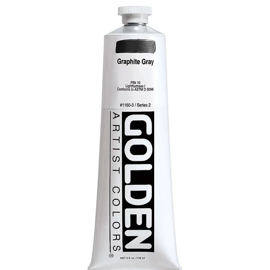 Acrylic heavy body - 5 oz  graphite gray  s2