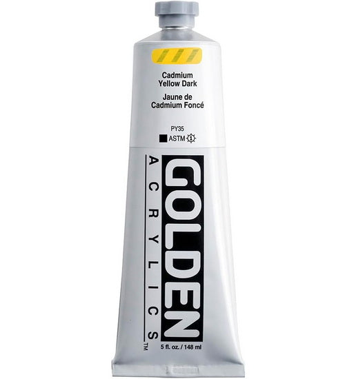 Acrylique haute viscosité - 5 oz  jaune cadmium foncé  s7
