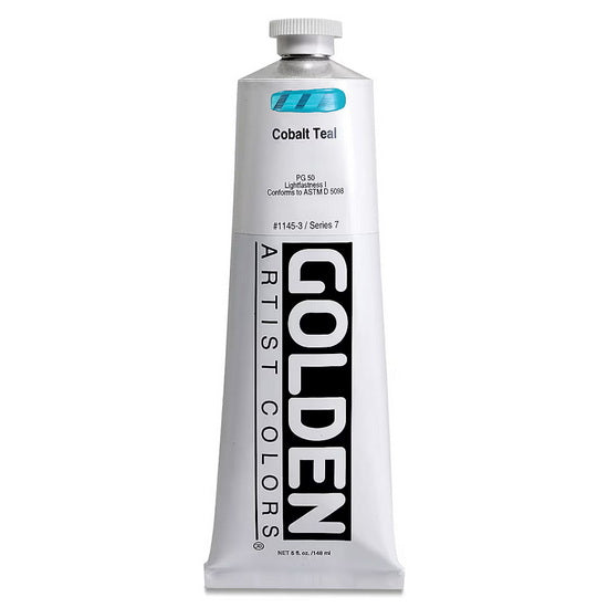 Acrylic heavy body - 5 oz  cobalt teal  s7
